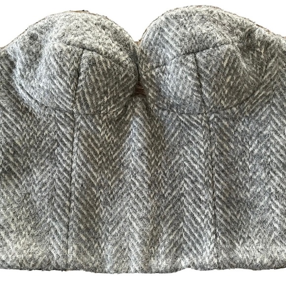 Magda Butrym Boustier Houndstooth, gray - Picture 2 of 7